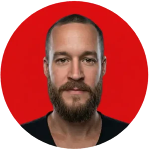 Alex Spitz roter Hintergrund