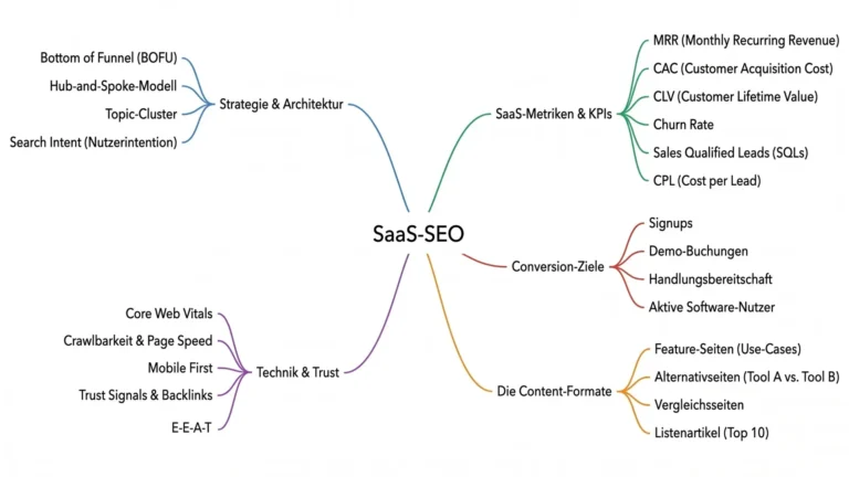 SaaS SEO 2026 Mindmap